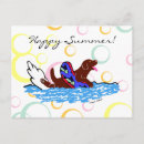 Recherche de natation cartes postales Mignon