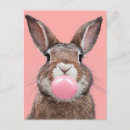 Recherche de bubble gum cartes postales Lapin