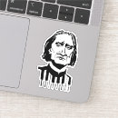 Recherche de pianiste autocollants Noir et blanc