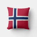 Recherche de drapeau de la norvège coussins Patriotique