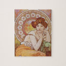 Recherche de mucha puzzles Belle femme