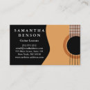 Recherche de guitare abstraite cartes visite Noir et blanc