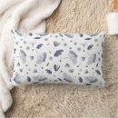 Recherche de motif floral coussins Bleu et blanc