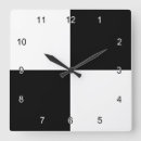 Recherche de sobre horloges Noir et blanc