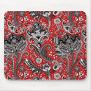 Recherche de noir blanc rouge tapis souris Fleurs
