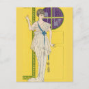 Recherche de mode des années 20 cartes postales Illustration