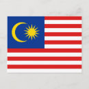 Recherche de la malaisie cartes postales Drapeau