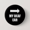 Recherche de sourd dans une oreille badges Sensibilisation