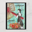 Recherche de imagination cartes postales Femme