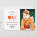 Recherche de halloween 1ans anniversaire invitations Citrouille