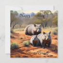 Recherche de marsupiaux vœux cartes Wombat