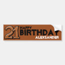 Recherche de joyeux anniversaire voiture autocollants 21 chocolat