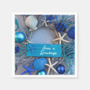Recherche de coquillages serviettes Coastal christmas