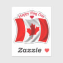 Recherche de jour du canada autocollants Feuille