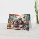 Recherche de deux lapins vœux cartes Mignon