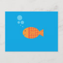 Recherche de poissons rouges cartes postales Orange