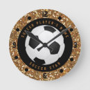 Recherche de le football horloges Noir et blanc
