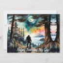 Recherche de sasquatch vœux cartes Aquarelle