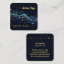 Recherche de bleu or cartes visite Mystique