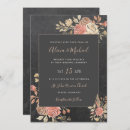 Recherche de dark floral mariage invitations Moche