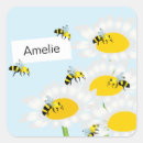 Recherche de abeilles fleurs autocollants Nom
