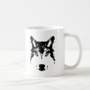 Recherche de tête de loup tasses Visage