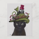 Recherche de chat et hibou cartes postales Chats noirs