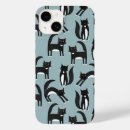 Recherche de chat noir et blanc iphone coques Animal
