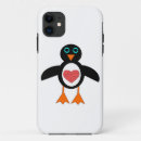 Recherche de amour de pingouin iphone coques Doux