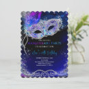 Recherche de masquerade quinceanera invitations Bleu