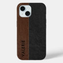 Recherche de cuir de faux iphone coques Brun