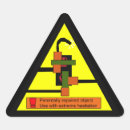 Recherche de humour triangle autocollants Avertissement