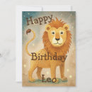 Recherche de symbole lion vœux cartes Leo