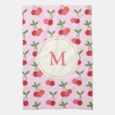 Recherche de motif cerise cuisine linges Cerises