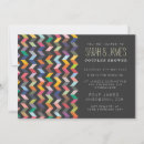 Recherche de chevron bridal shower invitations À la mode