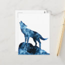Recherche de silhouette de loup cartes postales Animal
