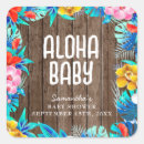 Recherche de palme autocollants Baby shower tropical