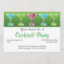 Recherche de cocktail coloré invitations Martini