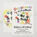 Recherche de pinceau invitations Fête de peinture