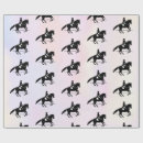 Recherche de silhouette de cheval papier cadeau Dressage