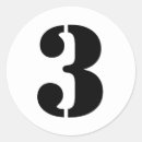 Recherche de numéro 3 autocollants Pour tous