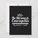 Recherche de soyez fort et courageux cartes postales Joshua 1 9