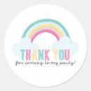 Recherche de merci étiquette autocollants Arc en ciel