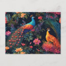 Recherche de oiseau de fleur de paradis cartes postales Coloré