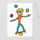 Recherche de jonglerie cartes postales Jongleur