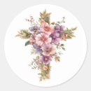 Recherche de crucifix autocollants Fleurs