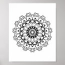 Recherche de mandala posters Mandala coloring page