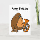 Recherche de gorille anniversaire cartes Mignon