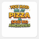 Recherche de humour pizza autocollants Amusant