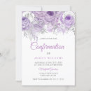 Recherche de lavande confirmation invitations Floral